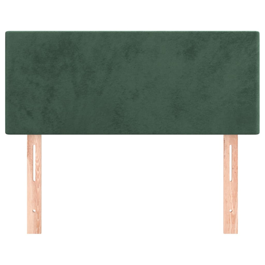 Hoofdbord 90X5X78/88 Cm Fluweel Donkergroen 90 cm Laag