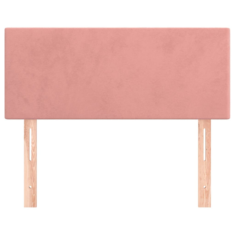 Hoofdbord 90X5X78/88 Cm Fluweel Roze 90 cm Laag