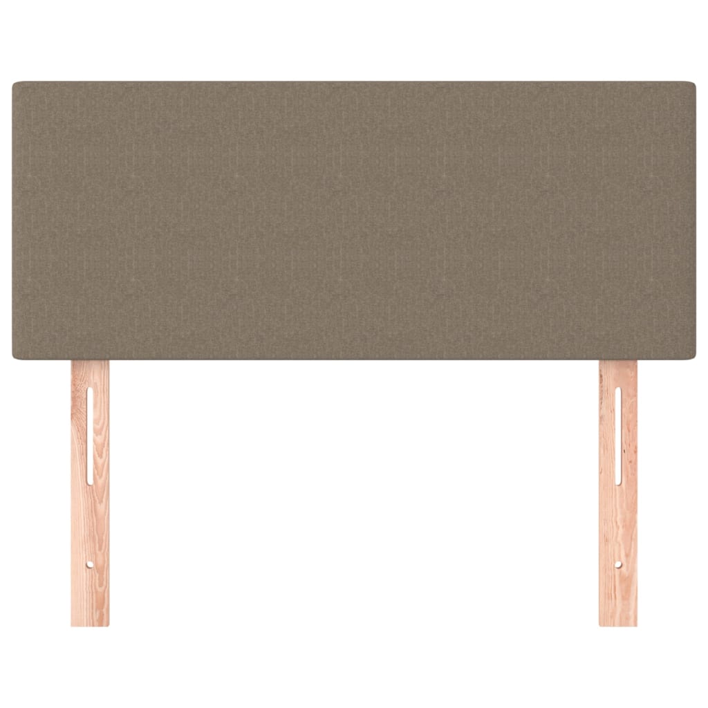 Hoofdbord 100x5x78/88 cm stof taupe 100 cm Taupe