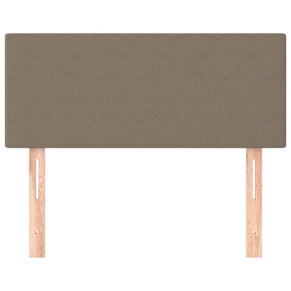 Hoofdbord 100x5x78/88 cm stof taupe 100 cm Taupe