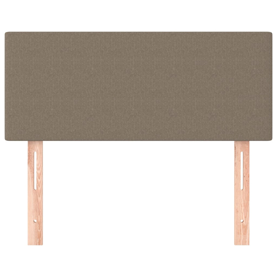 Hoofdbord 100x5x78/88 cm stof taupe 100 cm Taupe