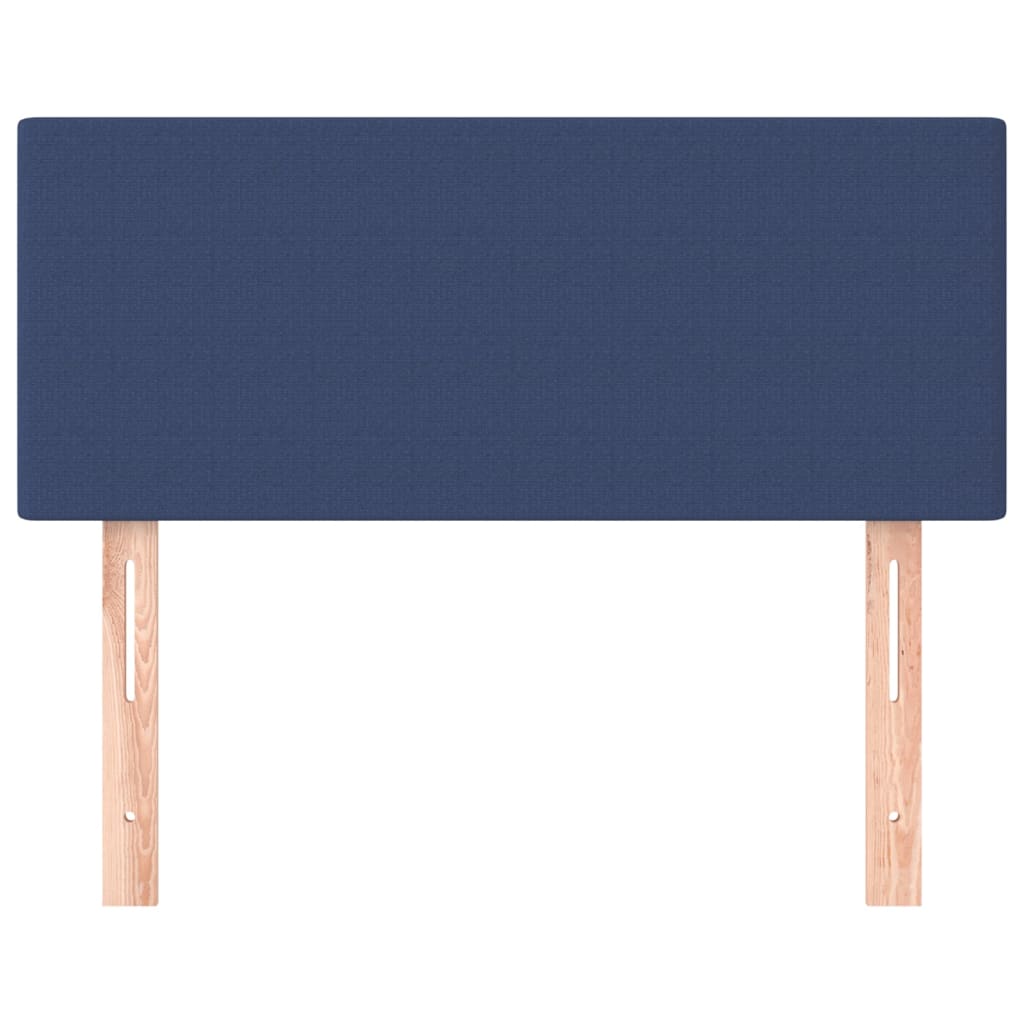 Hoofdbord 100x5x78/88 cm stof blauw 100 cm Laag