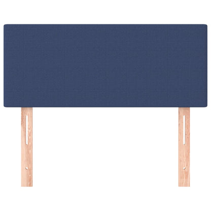 Hoofdbord 100x5x78/88 cm stof blauw 100 cm Laag
