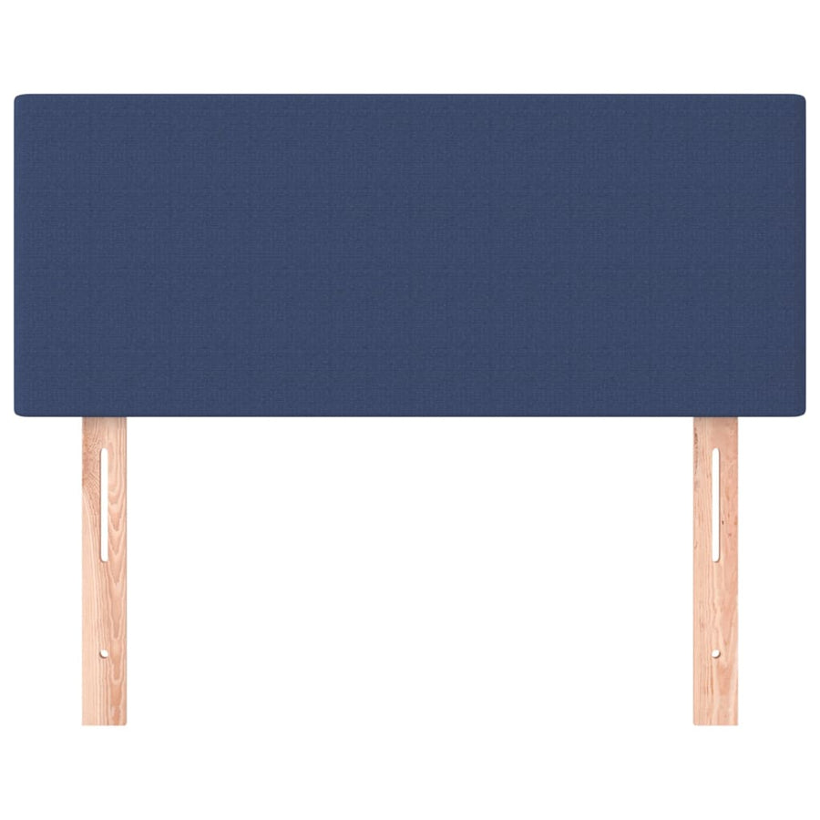 Hoofdbord 100x5x78/88 cm stof blauw 100 cm Laag