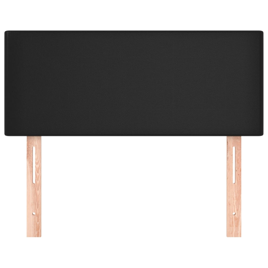 Hoofdbord 00X5X78/88 Cm Kunstleer Zwart 100 cm Laag