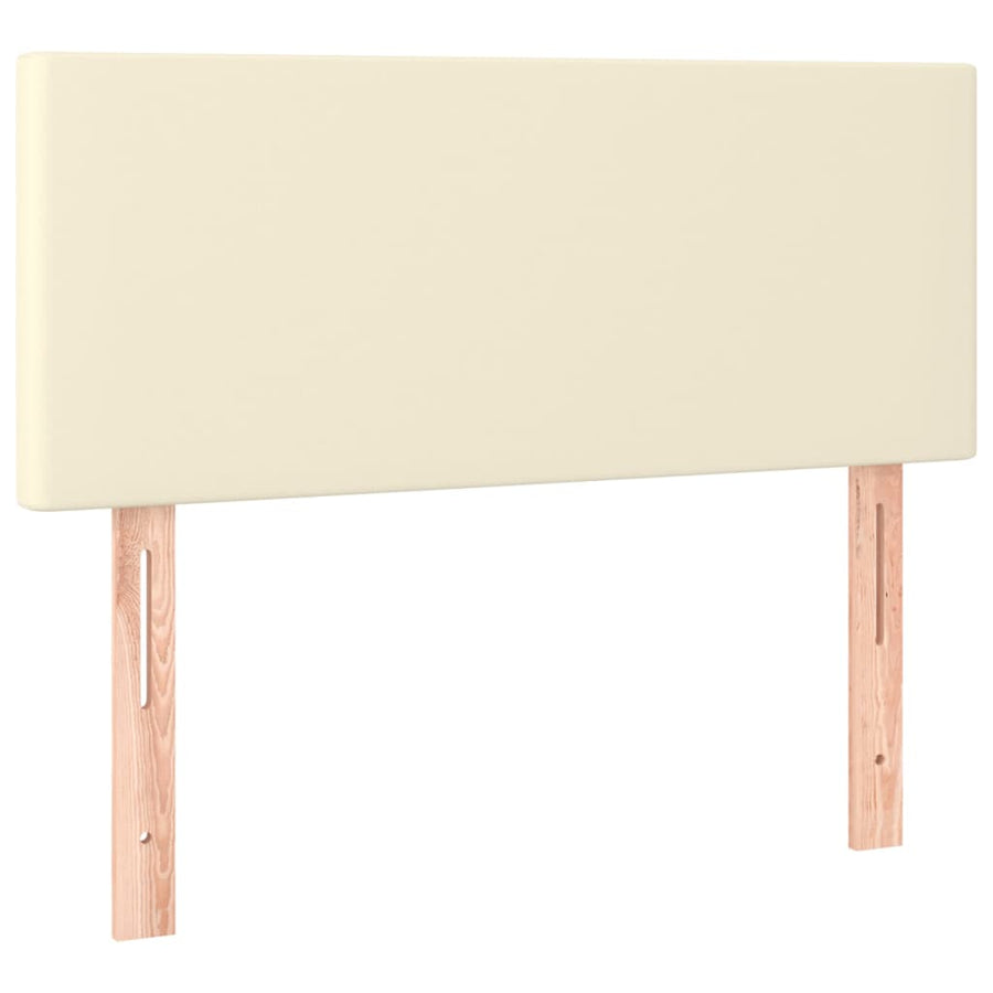 Hoofdbord 100x5x78/88 cm kunstleer crèmekleurig 100 cm crème