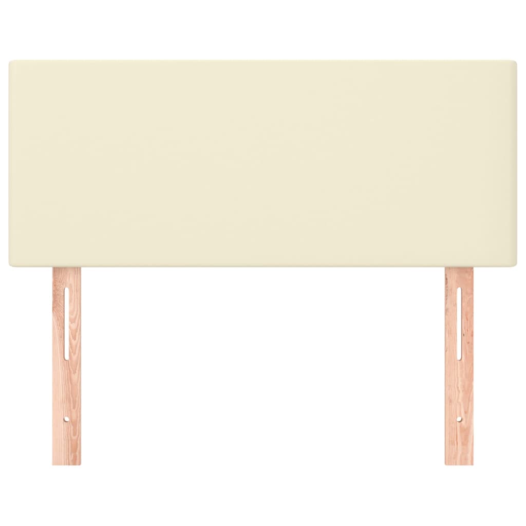 Hoofdbord 100x5x78/88 cm kunstleer crèmekleurig 100 cm crème
