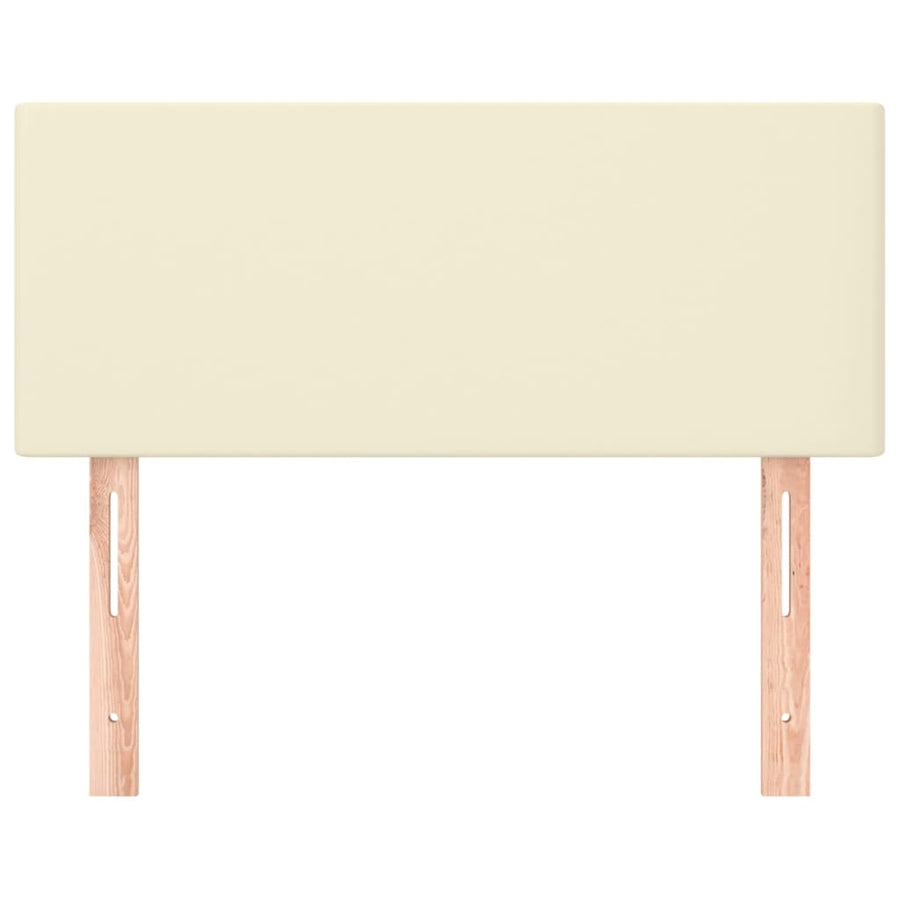 Hoofdbord 100x5x78/88 cm kunstleer crèmekleurig 100 cm crème