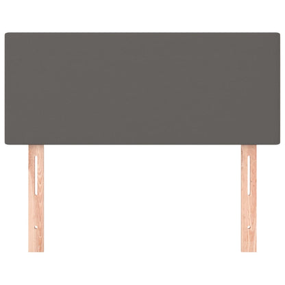 Hoofdbord 00X5X78/88 Cm Kunstleer Grijs 100 cm Laag