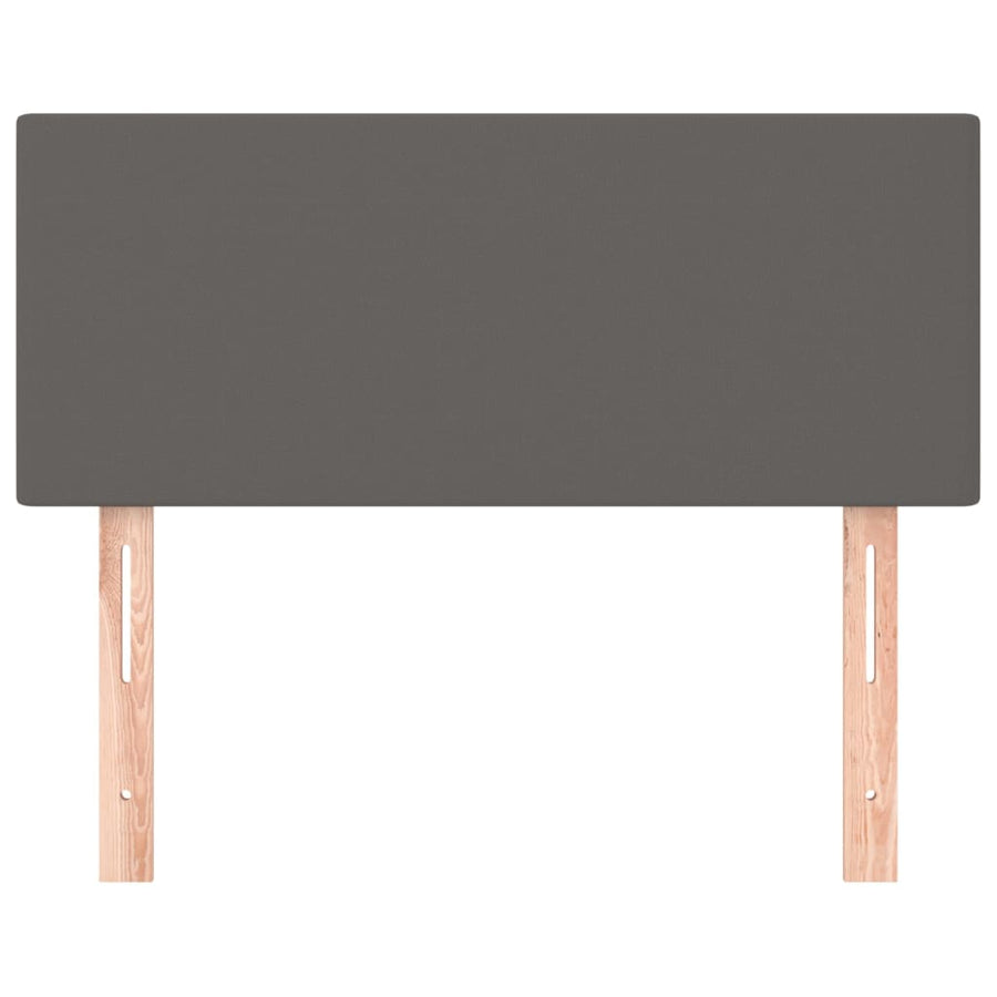 Hoofdbord 00X5X78/88 Cm Kunstleer Grijs 100 cm Laag