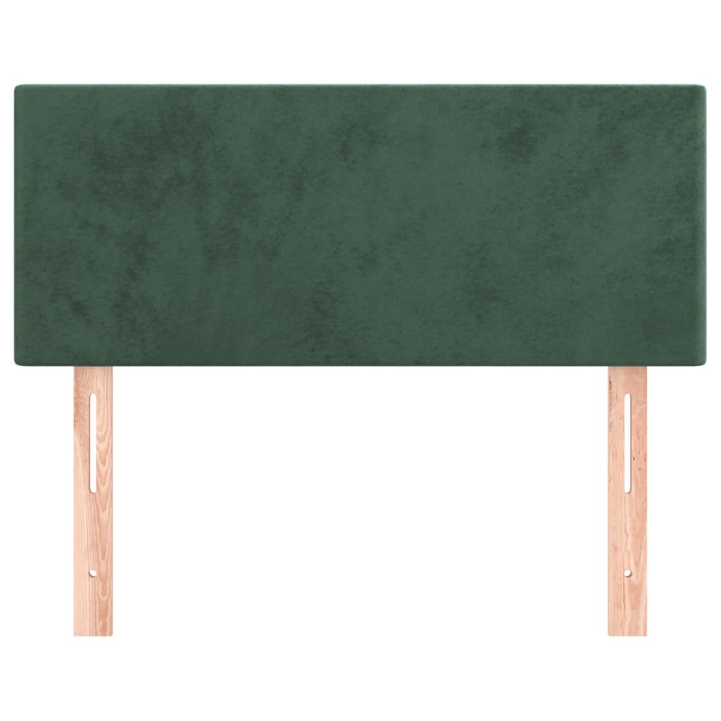 Hoofdbord 00X5X78/88 Cm Fluweel Donkergroen 100 cm Laag
