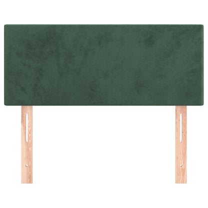 Hoofdbord 00X5X78/88 Cm Fluweel Donkergroen 100 cm Laag