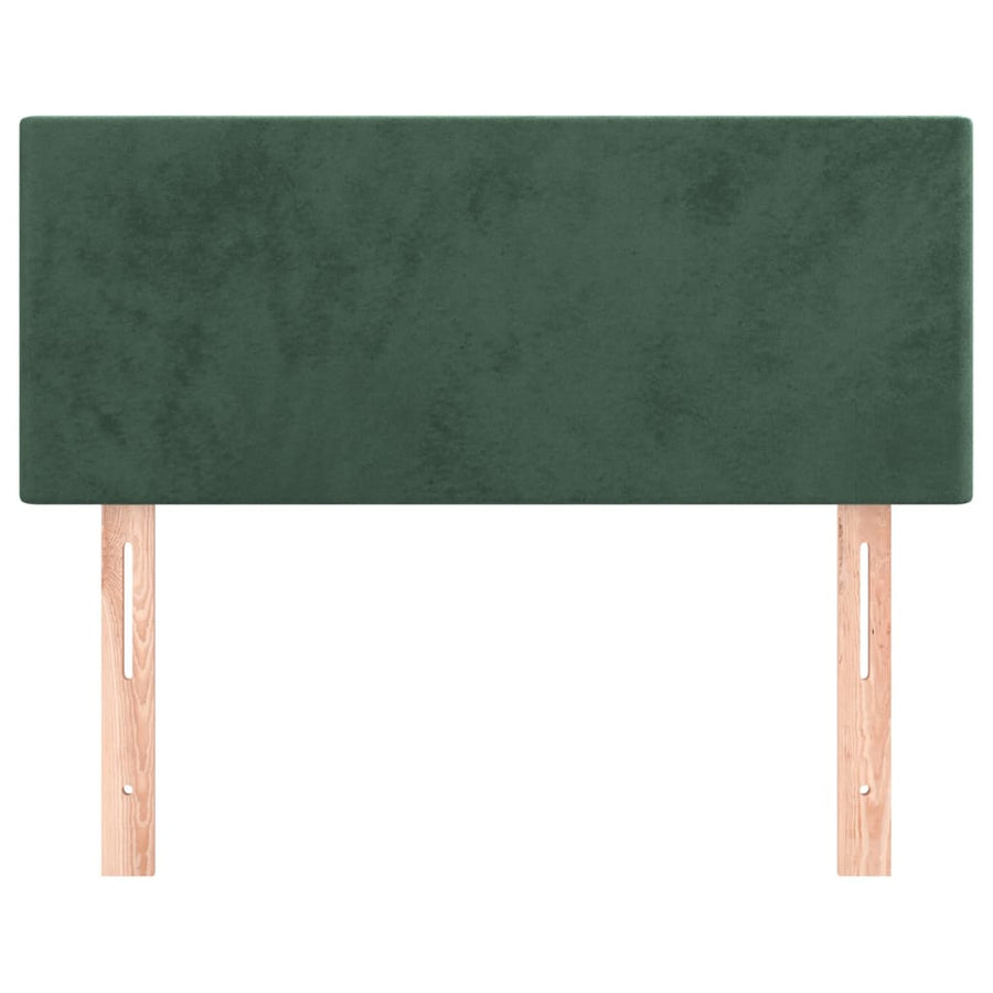 Hoofdbord 00X5X78/88 Cm Fluweel Donkergroen 100 cm Laag