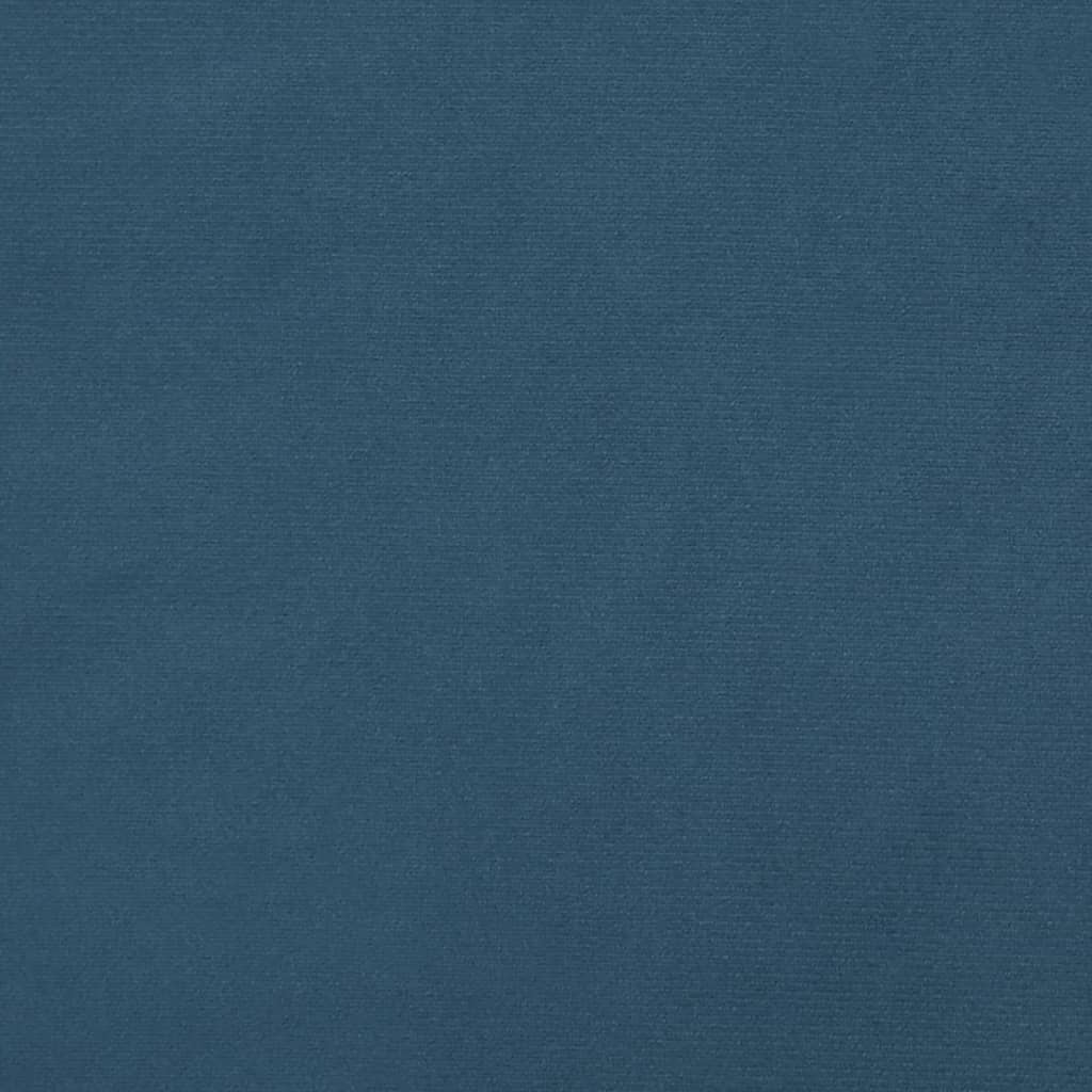 Hoofdbord 00X5X78/88 Cm Fluweel Donkerblauw 100 cm Laag