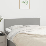 Hoofdborden 2 st 72x5x78/88 cm stof lichtgrijs