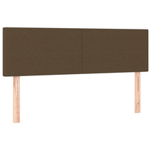 Hoofdborden 2 St 72X5X78/88 Cm Stof Donkerbruin
