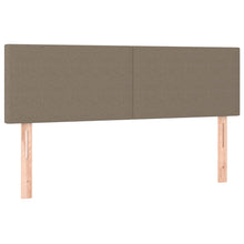 Hoofdborden 2 st 72x5x78/88 cm stof taupe 1 144 cm Taupe