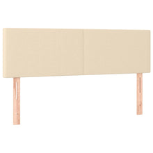 Hoofdborden 2 st 72x5x78/88 cm stof crèmekleurig 1 144 cm Crème