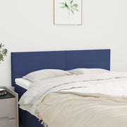 Hoofdborden 2 st 72x5x78/88 cm stof blauw