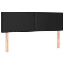 Hoofdbordem 2 St 72X5X78/88 Cm Kunstleer Zwart 144 cm Laag