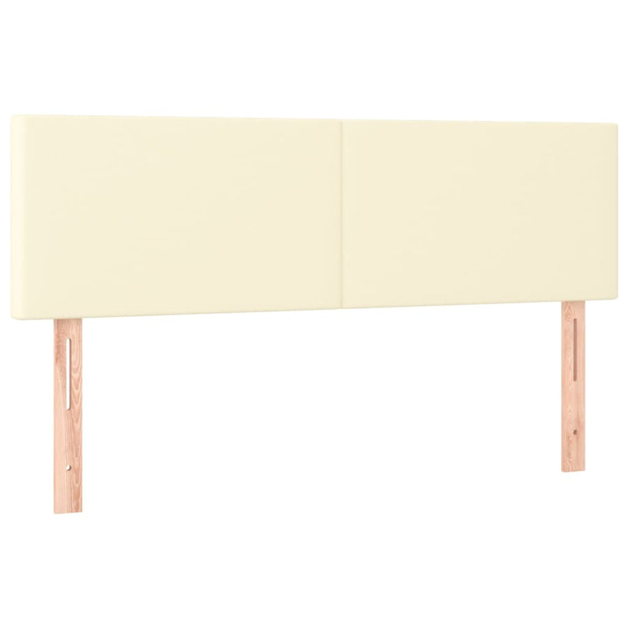 Hoofdborden 2 St 72X5X78/88 Cm Kunstleer Kleurig 1 144 cm crème