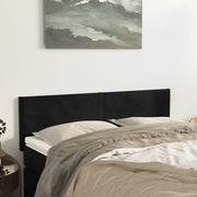 Hoofdbord 72x5x78/88 cm fluweel zwart