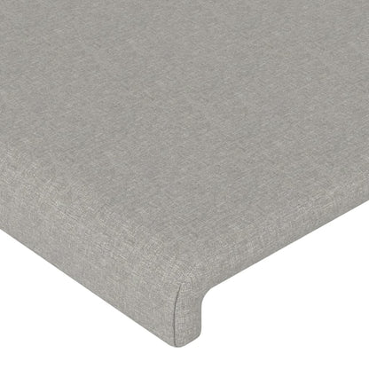 Hoofdborden 2 st 80x5x78/88 cm stof lichtgrijs 1 160 cm Lichtgrijs