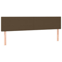 Hoofdborden 2 st 80x5x78/88 cm stof donkerbruin 1 160 cm Donkerbruin