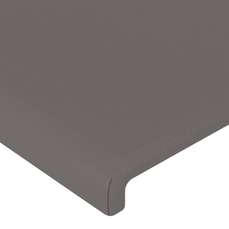 Hoofdborden 2 St 80X5X78/88 Cm Kunstleer Grijs 160 cm Laag