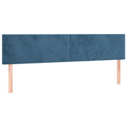 Hoofdborden 2 st 80x5x78/88 cm fluweel donkerblauw