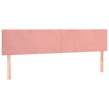 Hoofdborden 2 St 80X5X78/88 Cm Fluweel Roze 160 cm Laag