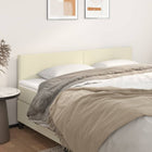 Headboards 2 pcs 90x5x78/88 cm faux leather cream