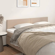 Hoofdborden 2 st 90x5x78/88 cm kunstleer cappuccino