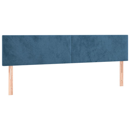 Hoofdborden 2 St 90X5X78/88 Cm Fluweel Donkerblauw 1 180 cm
