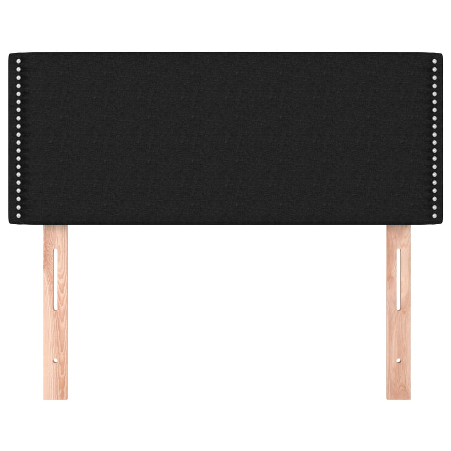 Hoofdbord 80x5x78/88 cm stof zwart 1 80 cm Zwart