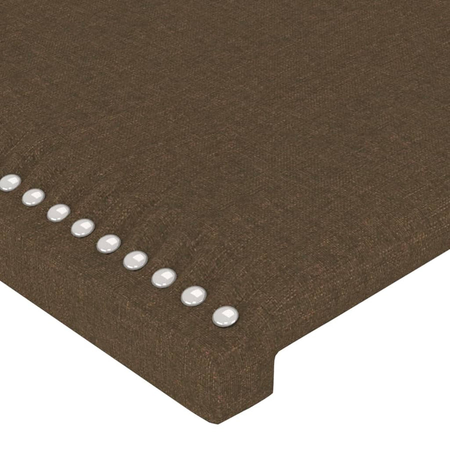 Hoofdbord 80x5x78/88 cm stof donkerbruin 1 80 cm Donkerbruin