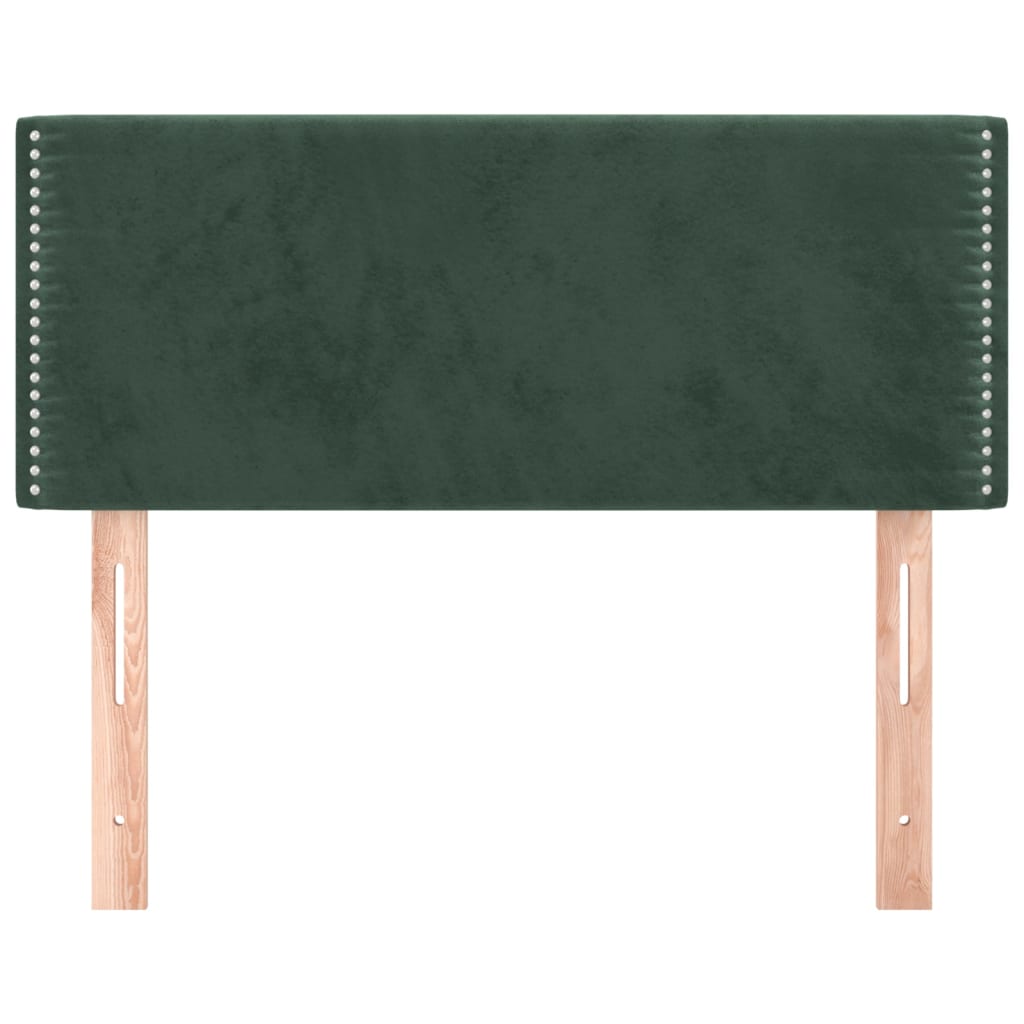 Hoofdbord 80x5x78/88 cm fluweel donkergroen 80 cm Laag