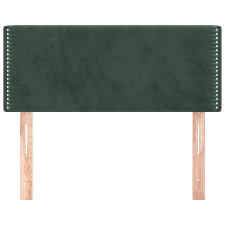 Hoofdbord 80x5x78/88 cm fluweel donkergroen 80 cm Laag