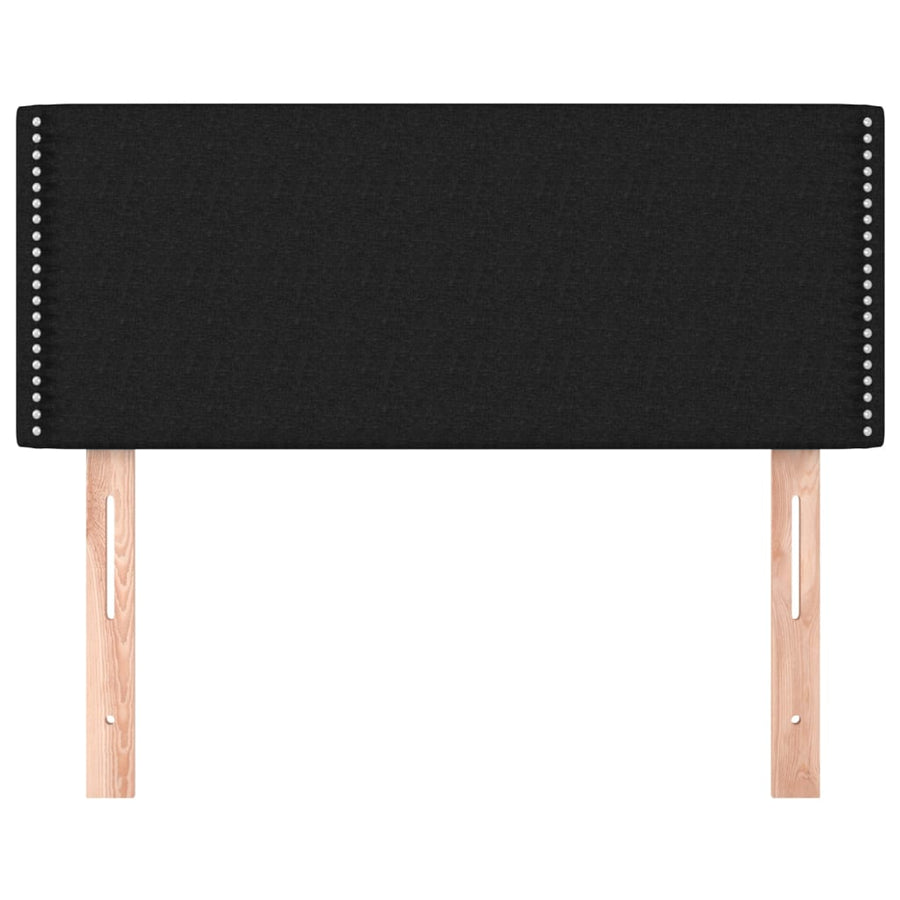 Hoofdbord 90x5x78/88 cm stof zwart 1 90 cm Zwart