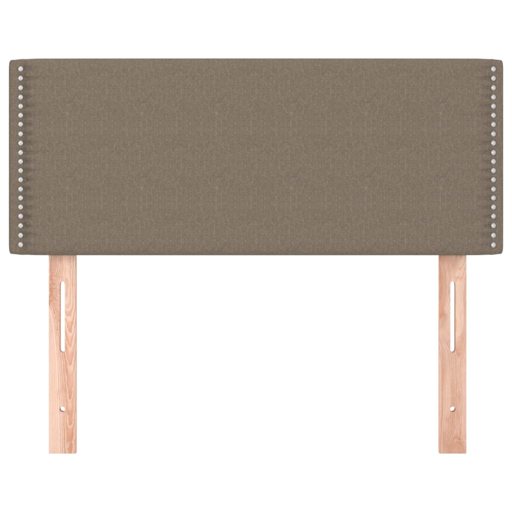 Hoofdbord 90x5x78/88 cm stof taupe 90 cm Laag