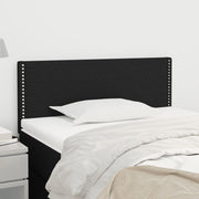 Hoofdbord 100x5x78/88 cm stof zwart