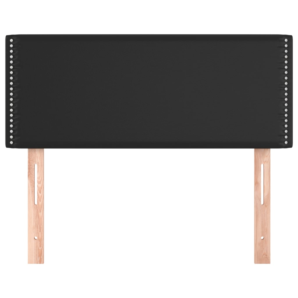 Hoofdbord 100x5x78/88 cm kunstleer zwart 100 cm Laag