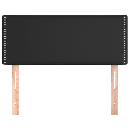 Hoofdbord 100x5x78/88 cm kunstleer zwart 100 cm Laag