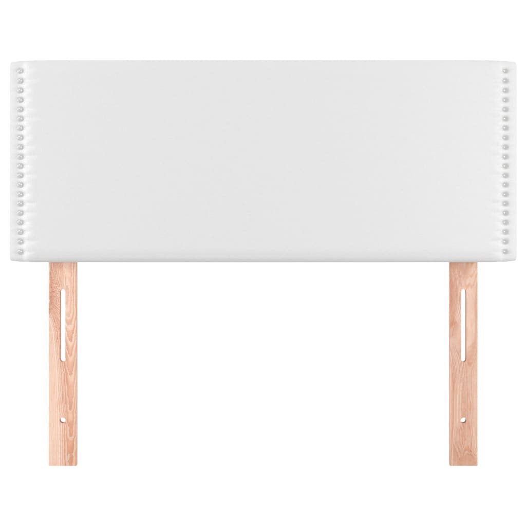 Hoofdbord 100x5x78/88 cm kunstleer wit 100 cm Laag