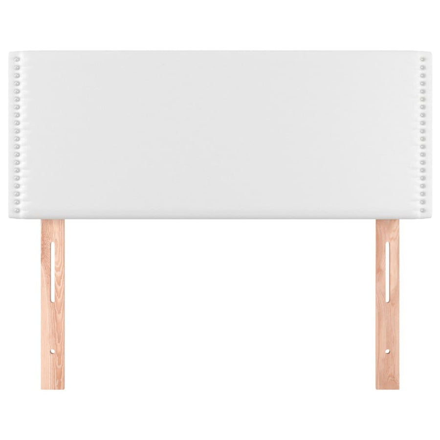 Hoofdbord 100x5x78/88 cm kunstleer wit 100 cm Laag