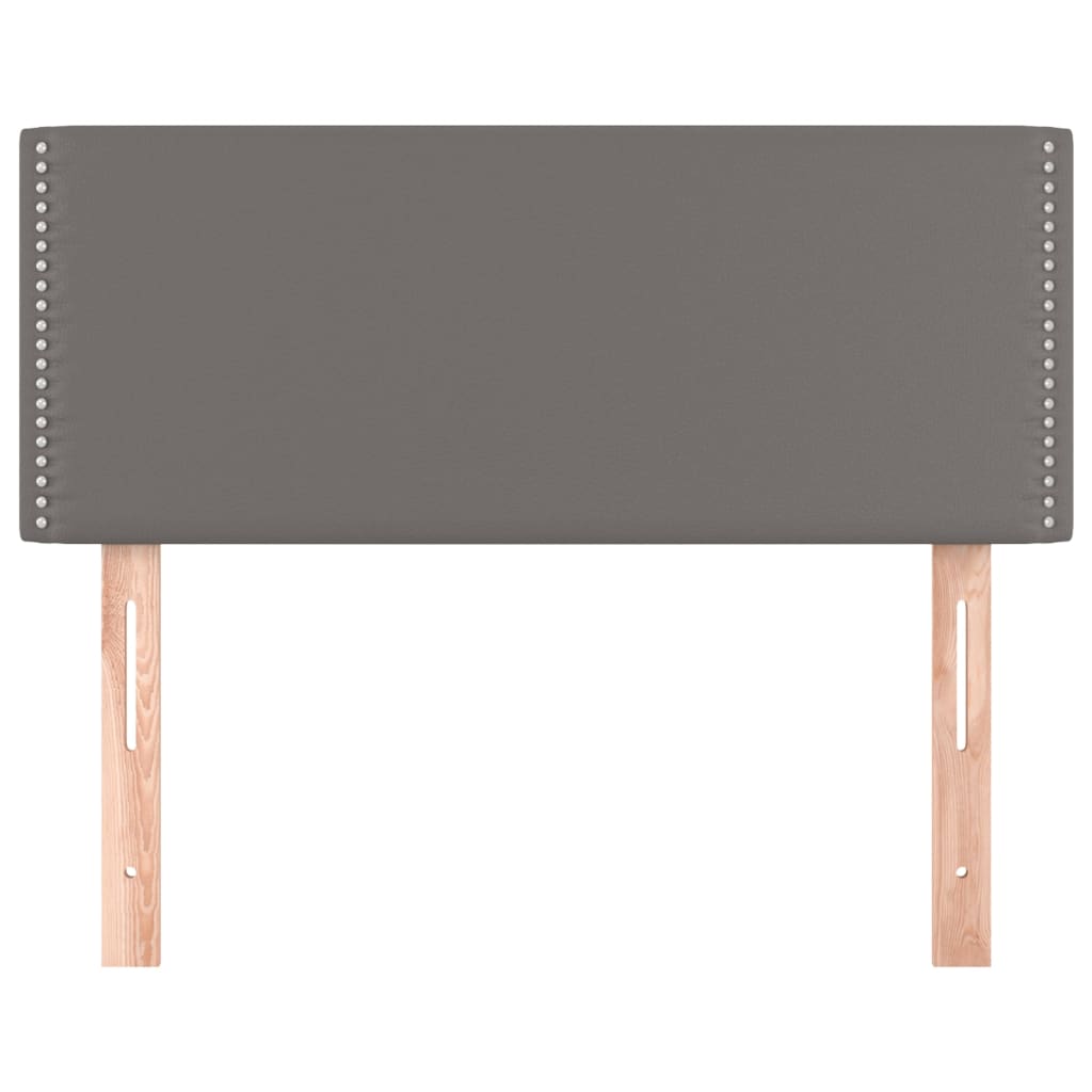 Hoofdbord 100x5x78/88 cm kunstleer grijs 100 cm Grijs