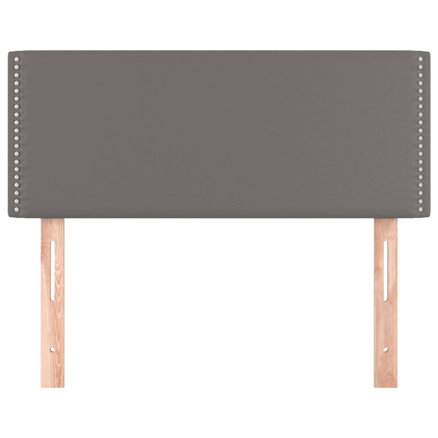 Hoofdbord 100x5x78/88 cm kunstleer grijs 100 cm Grijs