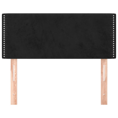 Hoofdbord 100x5x78/88 cm fluweel zwart 100 cm Zwart