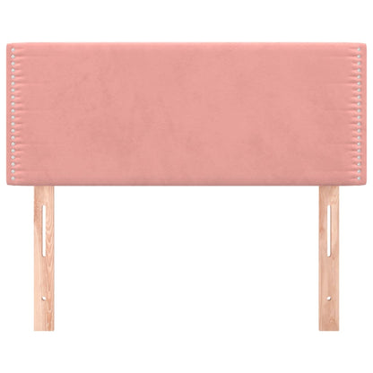 Hoofdbord 00X5X78/88 Cm Fluweel Roze 100 cm Laag