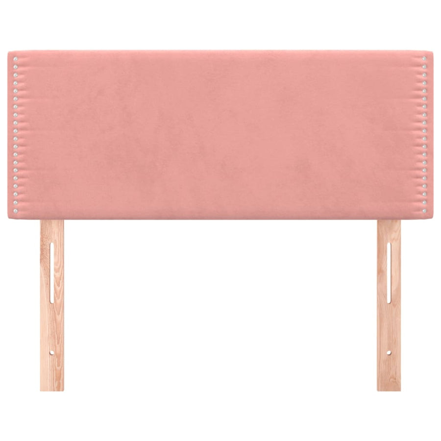 Hoofdbord 00X5X78/88 Cm Fluweel Roze 100 cm Laag